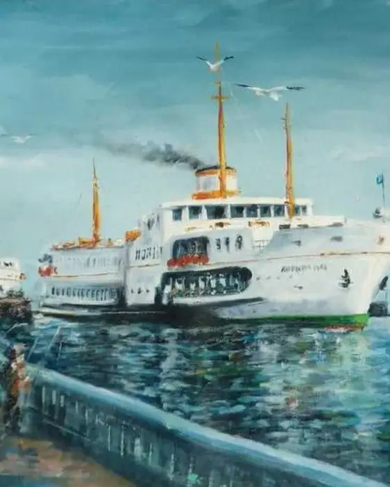Istanbul oil painting on canvas by Naci Caba